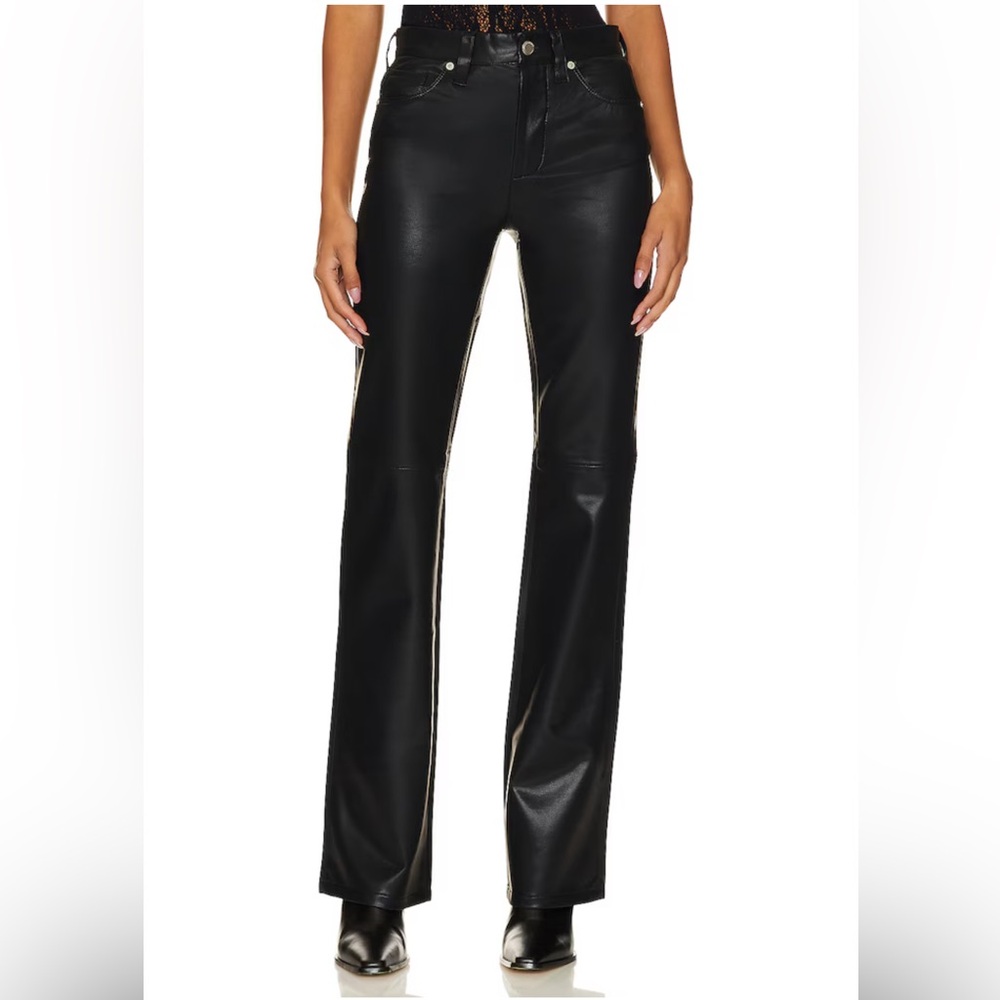 BLANKNYC Hoyt Faux Leather Mini Bootcut Pants